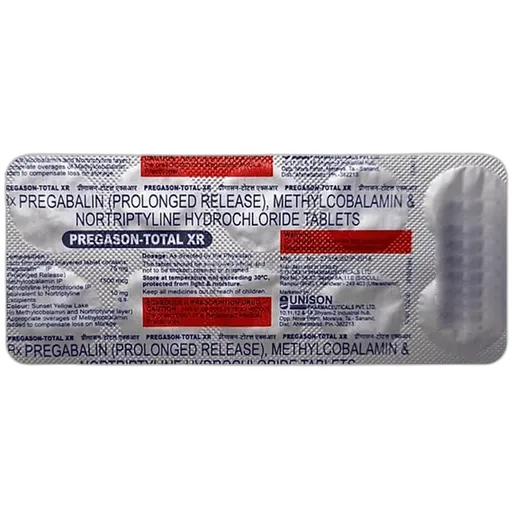 pregason total xr tablet 10's